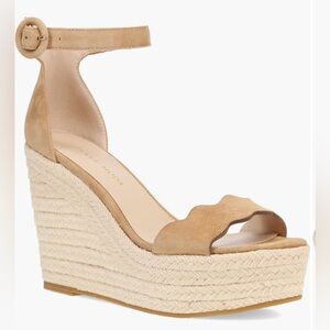 Pelle Moda® Ryne Wedge Sandals 9.5 M  Color Blush